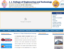 Tablet Screenshot of jjcet.ac.in